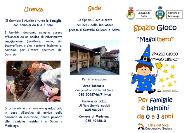 Spazio Gioco “Magolibero” per famiglie e bambini da 0 a 3 anni 