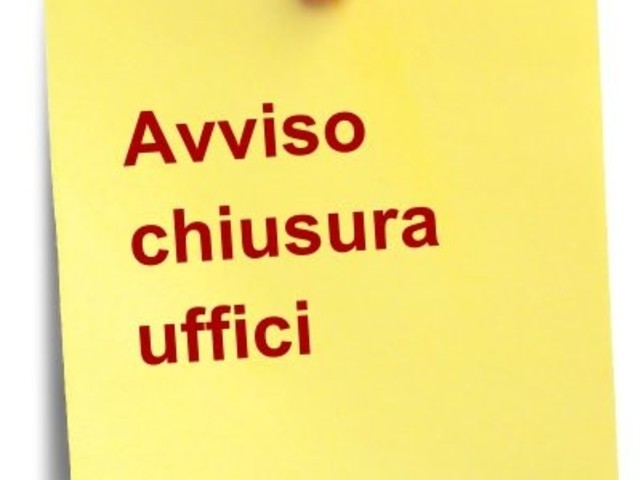 Modifica orari Uffici comunali - Festività natalizie 2020